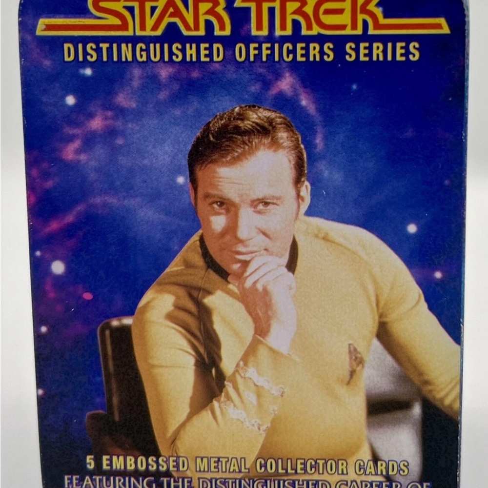 Star Trek James Kirk Tin Set w/ Embossed Metal Cards - Officers Series